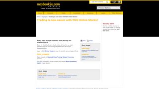 
                            6. Maybank2u.com - Trading is now easier with M2U Online Stocks!