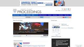 
                            13. Mayo Clinic Proceedings Home Page