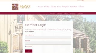 
                            10. Mayo Family Winery - Members - Login