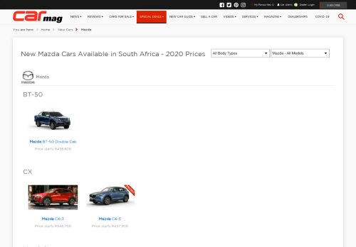 
                            6. Mazda Cars - Mazda Model Ranges | Mazda SA - AutoDealer