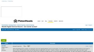 
                            7. Mazda Digital Service Record - non owner access? - Page 1 ...