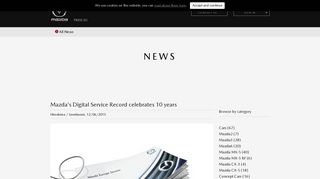 
                            11. Mazda's Digital Service Record celebrates 10 years - Mazda Press