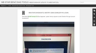 
                            4. mb star diagnostic xentry asks daimler pai login - mb star benz diag tools