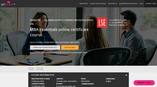 
                            9. MBA Essentials | LSE Online Certificate Course - GetSmarter