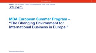 
                            9. MBA European Summer Program - whu.edu