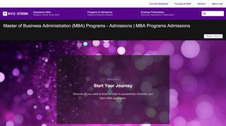 
                            5. MBA Programs Admissions - NYU Stern