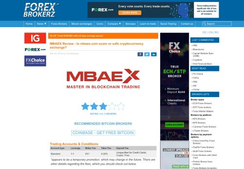 
                            9. MBAEX Review - Is mbaex.com scam or safe ...