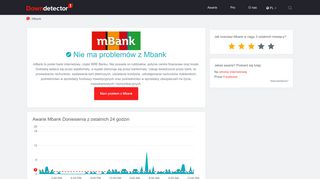 
                            8. Mbank - bieżące problemy i awarie | Downdetector