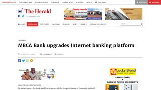 
                            6. MBCA Bank upgrades Internet banking platform | The Herald