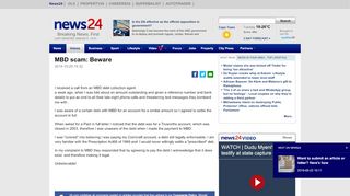 
                            5. MBD scam: Beware | News24