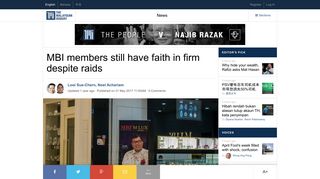 
                            9. MBI members still have faith in firm despite raids | The Malaysian Insight