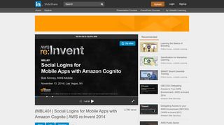 
                            13. (MBL401) Social Logins for Mobile Apps with Amazon Cognito | AWS ...