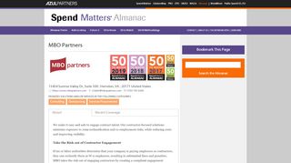 
                            8. MBO Partners in Spend Matters Almanac