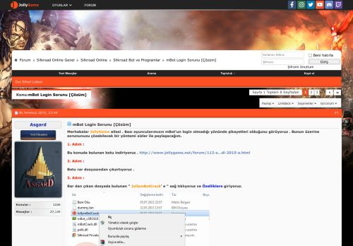 
                            1. mBot Login Sorunu [Çözüm] - JollyGame