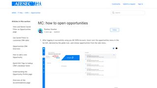 
                            8. MC: how to open opportunities – AIESEC - IT Help