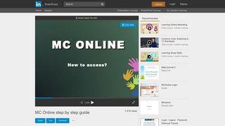 
                            9. MC Online step by step guide - SlideShare
