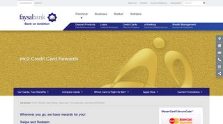 
                            8. mc2 Credit Card Rewards - Faysal Bank