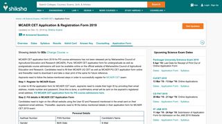 
                            7. MCAER CET Application 2019: Registration & Application for MCAER ...
