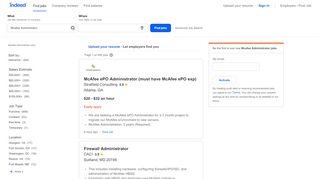 
                            8. Mcafee Administrator Jobs, Employment | Indeed.com