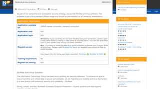 
                            9. McAfee Anti-Virus Solution - Web Login Service