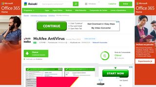 
                            12. McAfee AntiVirus Download - Baixaki