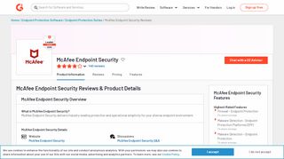 
                            10. McAfee Endpoint Protection Reviews 2019: Details, Pricing ...