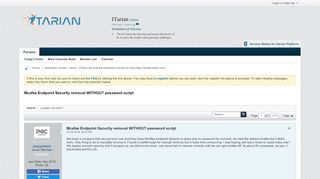 
                            12. Mcafee Endpoint Security removal WITHOUT password script - ITarian ...
