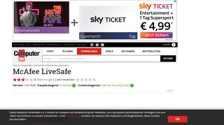 
                            5. McAfee LiveSafe 14.0.9042 - Download - COMPUTER BILD