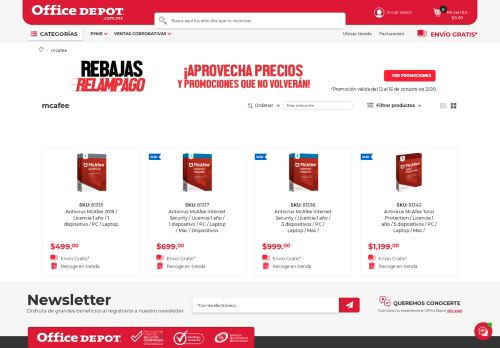 
                            12. mcafee | Office Depot Mexico