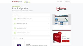 
                            11. McAfee SECURE - Certified Site immihelp.com