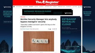 
                            13. McAfee Security Manager lets anybody bypass managers' security ...