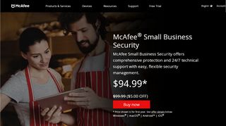 
                            6. McAfee ® Small Business Security