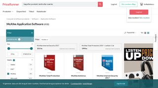 
                            8. McAfee Software - Sammenlign priser hos PriceRunner