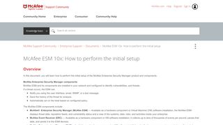 
                            5. McAfee Support Community - McAfee ESM 10x: How to perform the ...
