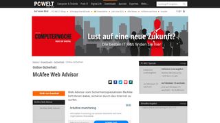 
                            12. McAfee Web Advisor - PC-WELT