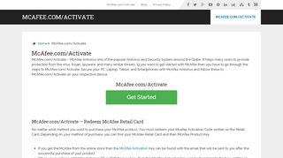 
                            7. McAfee.com/Activate - McAfee Activate Support | McAfee com Activate