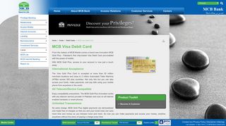 
                            3. MCB Bank Pakistan | Privilege Banking | Mcb Visa Debit Card