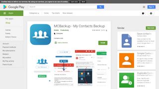 
                            6. MCBackup - My Contacts Backup - Apps on Google Play