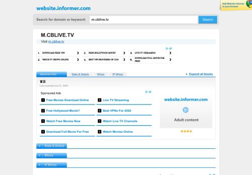 
                            3. m.cblive.tv at Website Informer. 首页. Visit M Cblive.