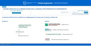 
                            2. MCC Microcredito - LOGIN - Mediocredito Centrale