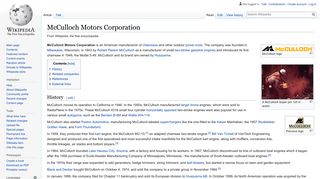 
                            10. McCulloch Motors Corporation - Wikipedia
