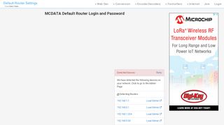 
                            1. MCDATA Default Router Login and Password - Clean CSS