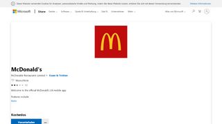 
                            13. McDonald's beziehen – Microsoft Store de-AT