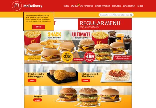 
                            9. McDonald's Delivery