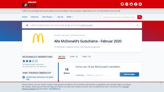 
                            11. McDonalds Gutscheine: Aktuelle Angebote - Februar 2019 - Focus