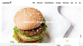 
                            3. McDonald's Intranet mit CONTENS CMS