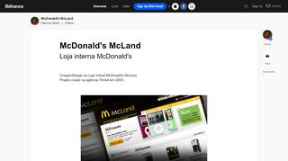 
                            5. McDonald's McLand on Behance