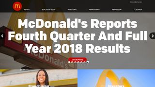 
                            10. McDonald's - Official Global Corporate Website