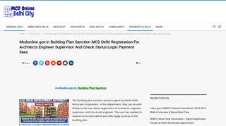 
                            13. mcdonline.gov.in Building Plan Sanction MCD Delhi Registration for ...