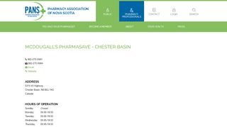 
                            6. McDougall's Pharmasave - Chester Basin | Pharmacy Association of ...